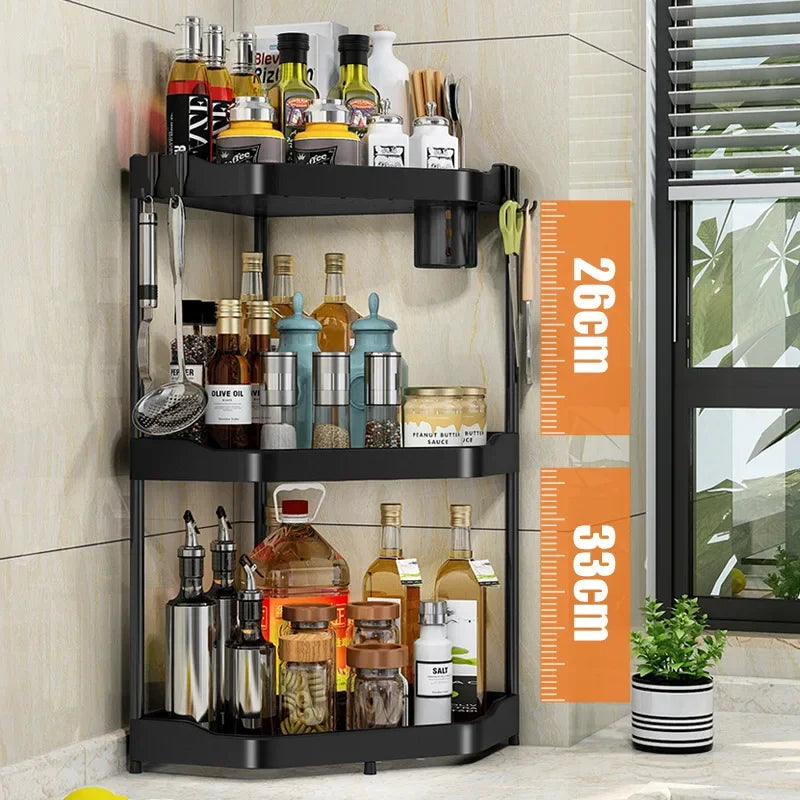 Wall-Mounted Corner Storage Rack