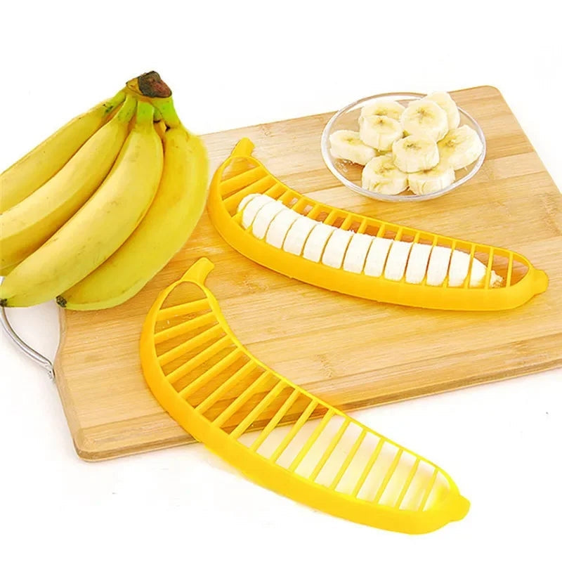 Banana Slicer Kitchen Gadgets Fruit & Vegetable Cutter for Salads