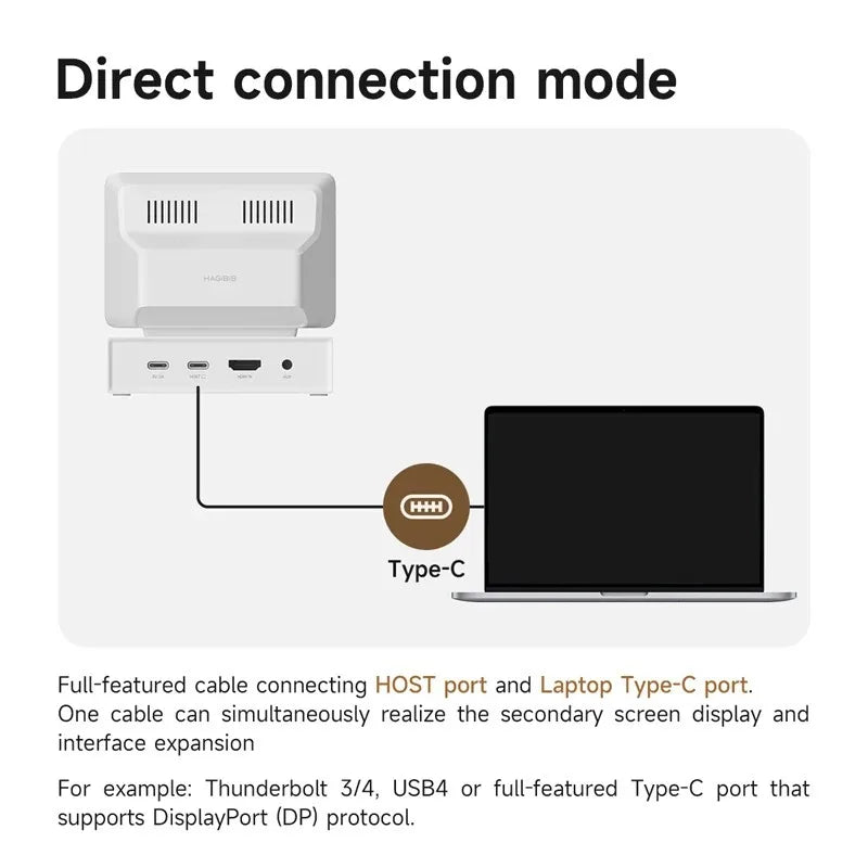 Desktop Expansion Dock with 960p HD Monitoring for Enhanced Productivity