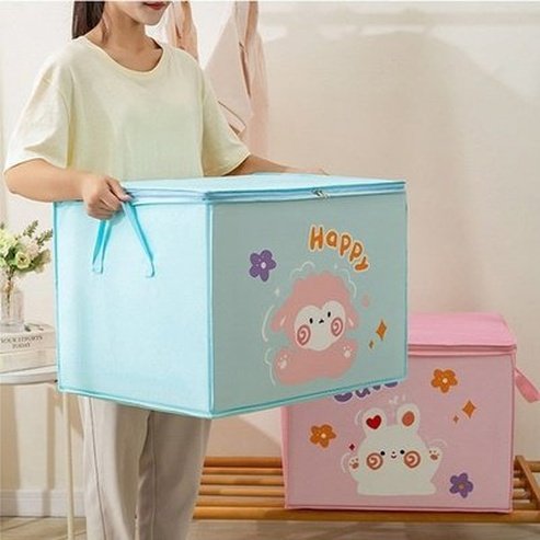 Cartoon Waterproof Dustproof Clothes Storage Bag Toy Storage Organizer Wardrobe Organizer Home Storage Supplies. Type: Household Storage Bags