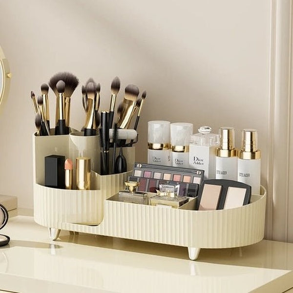 360° Cosmetic Storage Box with Pen Holder