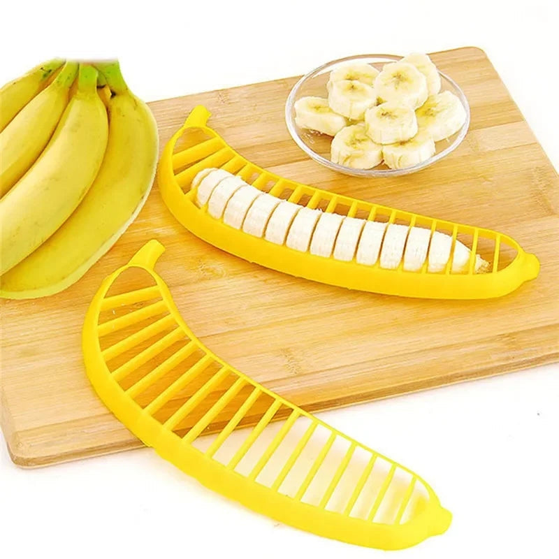 Banana Slicer Kitchen Gadgets Fruit & Vegetable Cutter for Salads