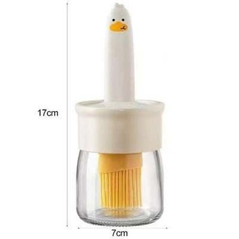 Cartoon Cooking Silicone Bottle Oil Dispenser Brush