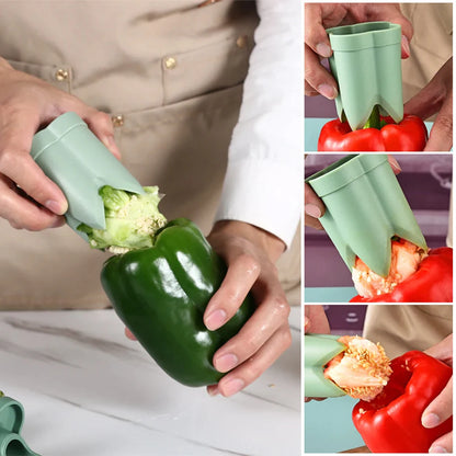 2-in-1 Fruit & Pepper Corer Tool