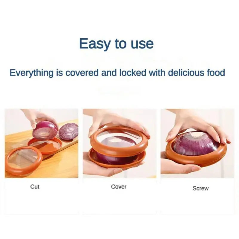 Silicone Food Storage for Avocados, Lemons, and Vegetables with Sealed Box