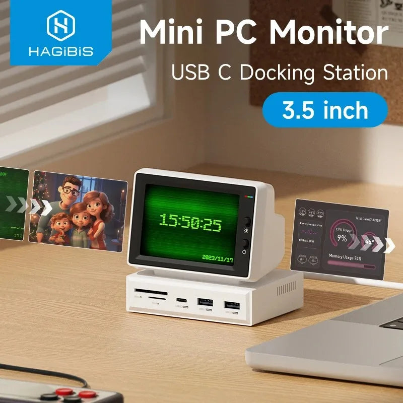 Desktop Expansion Dock with 960p HD Monitoring for Enhanced Productivity