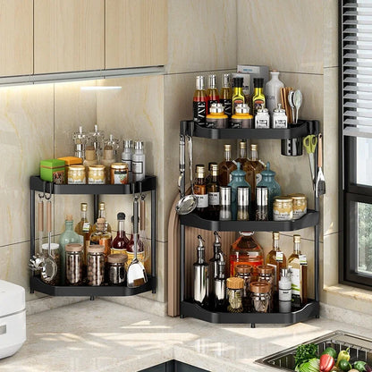 Wall-Mounted Corner Storage Rack