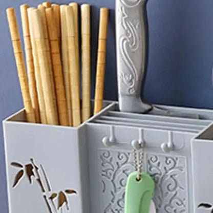 Kitchen Cutlery Organizer: Plastic Chopsticks Basket