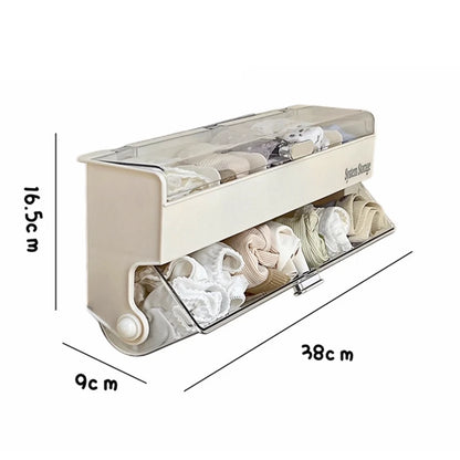 Wall-Mounted Transparent Drawer Organizer