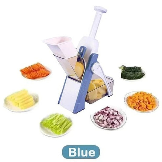 Three-in-One Vegetable Cutter | Manual Grater, Shredder & Slicer