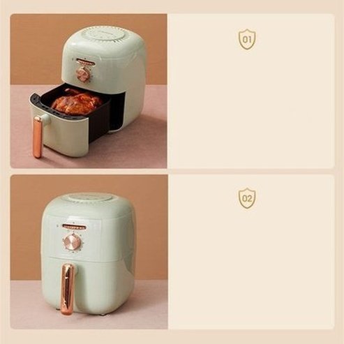 Air Fryer New Style Home Large Capacity Multi-function Fully Automatic Fully Automatic Chip Maker 3L Airfryer. Kitchen Appliances. Food Cookers and Steamers