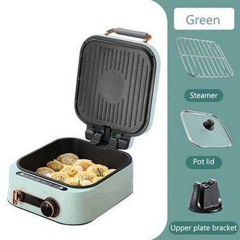 JIQI Household Baking Pan Electric Skillet Double-Sided Heating Pizza Pie Cooking Machine Crepe Pancake Maker BBQ Griddle. Kitchen Appliances: Food Cookers and Steamers