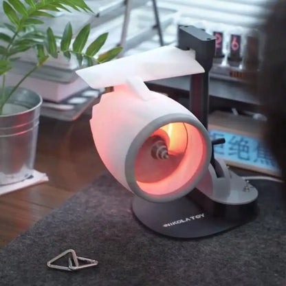 Turbojet Fan Blower with Humidifier Spray and Red Tail Flame Effect