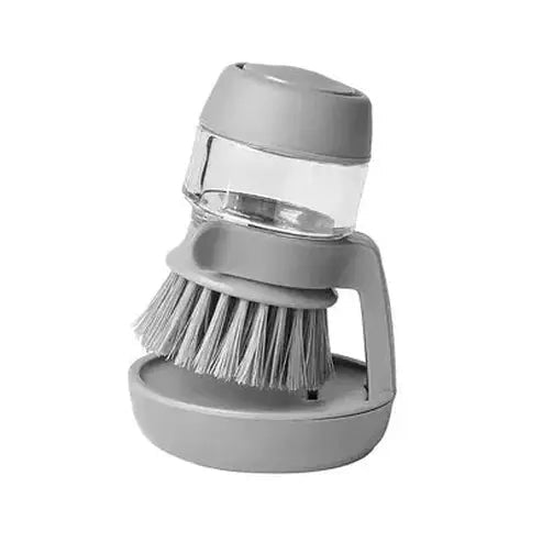 Self-Dispensing Kitchen Scrub Brush with Container