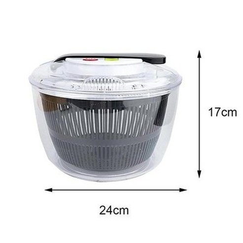 Colander Drainer for Washing Fruit and Salad Rotating with Hand Crank Cleaning Dehydrator Spin Dryer Drain Basket. Type: Colanders & Strainers