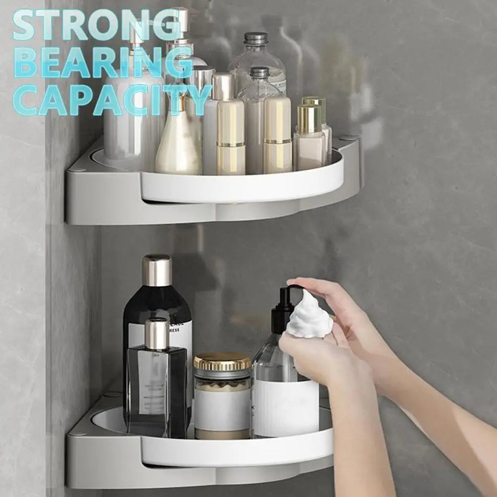 Multi-layer Bathroom Rotating Corner Shower Caddy Shelf Organizer