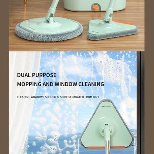 Clean Dirty Separation Mop Household Hands Free Spin Mop Wet Dry Floor Mopping Artifact Mop Bucket Cleaning Tools. Household Cleaning Supplies. Type: Mops.