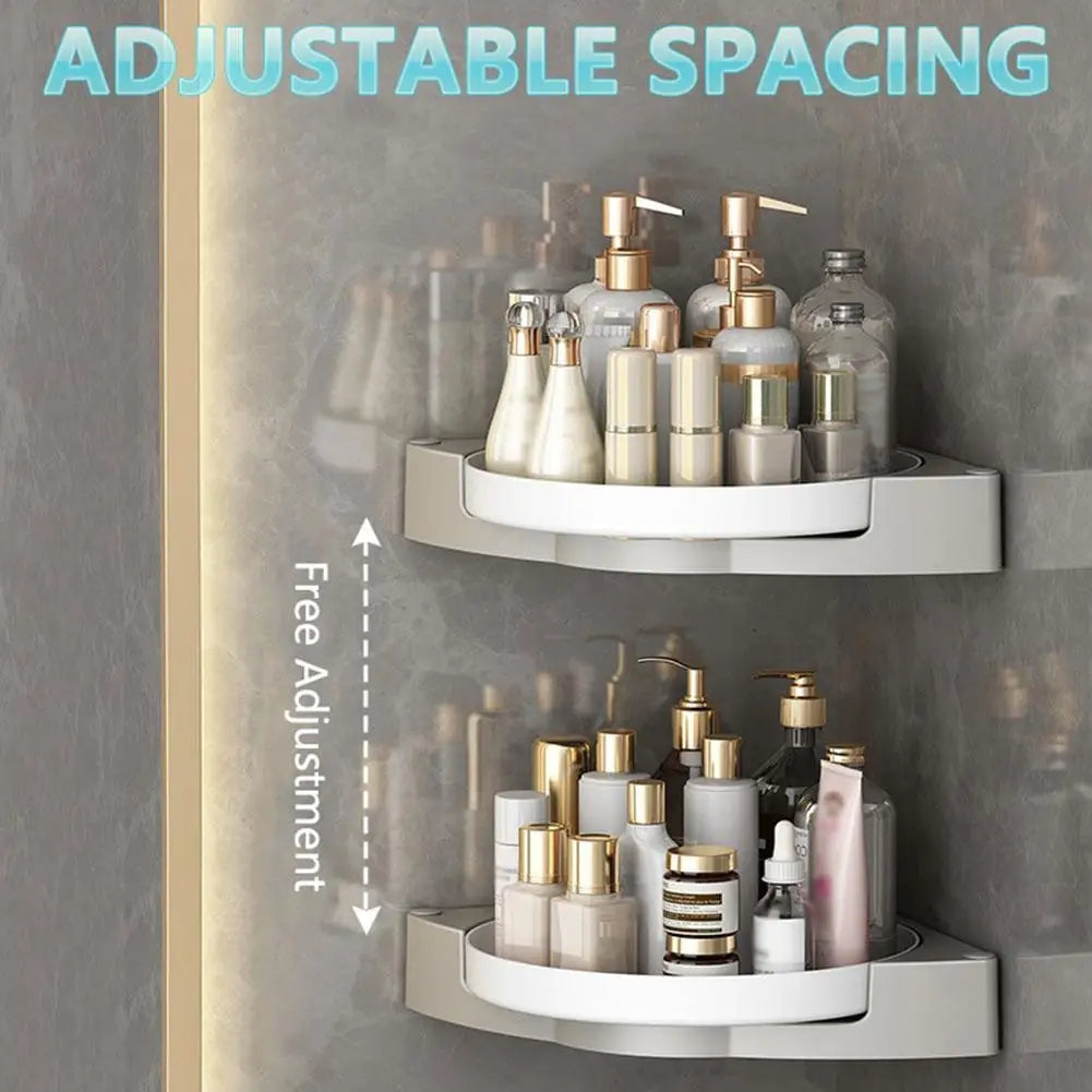 Multi-layer Bathroom Rotating Corner Shower Caddy Shelf Organizer