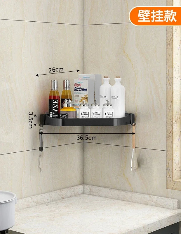 Wall-Mounted Corner Storage Rack