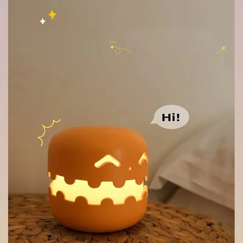 Halloween Pumpkin Lamp – Creative Bedside Night Light for Festive Party