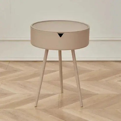 Small Round Side Table for Living Room and Bedside