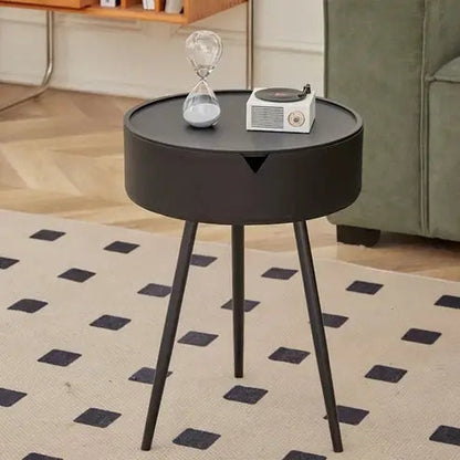 Small Round Side Table for Living Room and Bedside