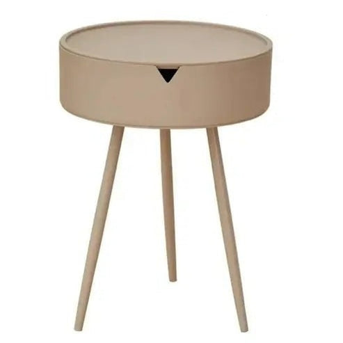 Small Round Side Table for Living Room and Bedside