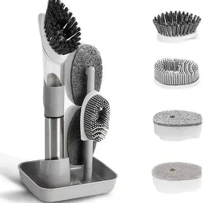 Soap Dispensing Brush with 4 Replacement Heads