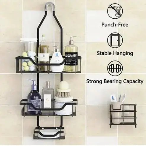 Space-Saving Bathroom Organizer Shower Storage Rack