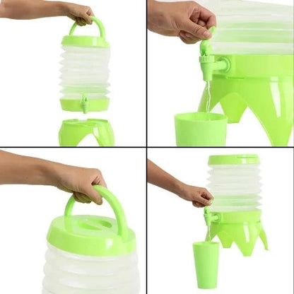 Space-Saving Hydration: 5.5L Collapsible Water Container