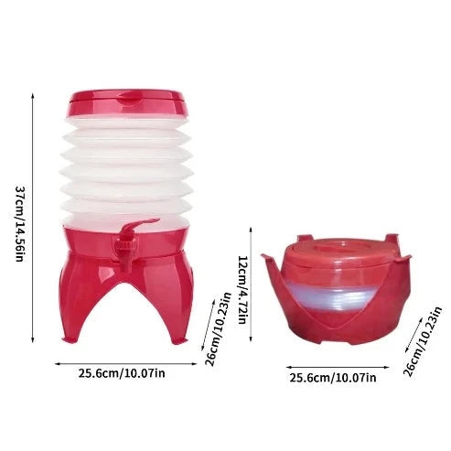 Space-Saving Hydration: 5.5L Collapsible Water Container