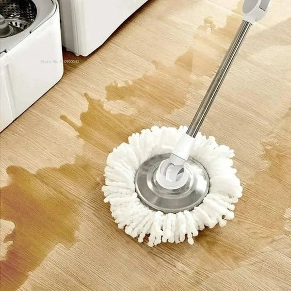 Spin Mop with Flat Bucket