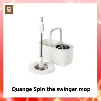 Spin Mop with Flat Bucket