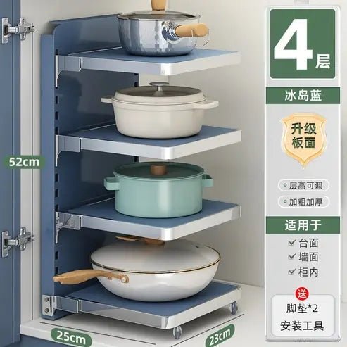 Stackable Kitchen Pot Storage Rack