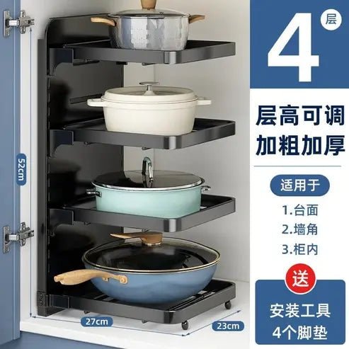 Stackable Kitchen Pot Storage Rack