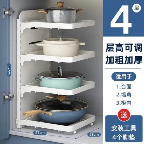 Stackable Kitchen Pot Storage Rack