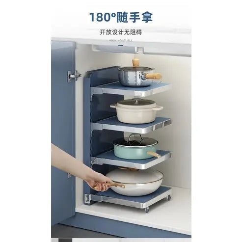 Stackable Kitchen Pot Storage Rack