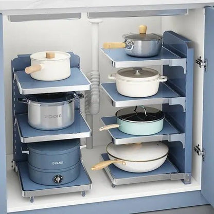 Stackable Kitchen Pot Storage Rack