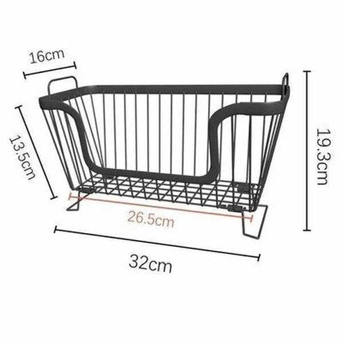 Stackable Kitchen Storage Basket Rack