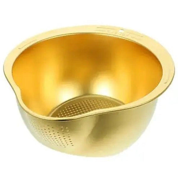 Stainless Steel Fruit Strainer Washing Bowl