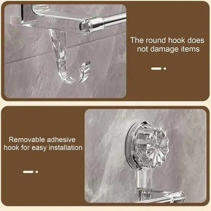 Stainless Steel Suction Towel Rack