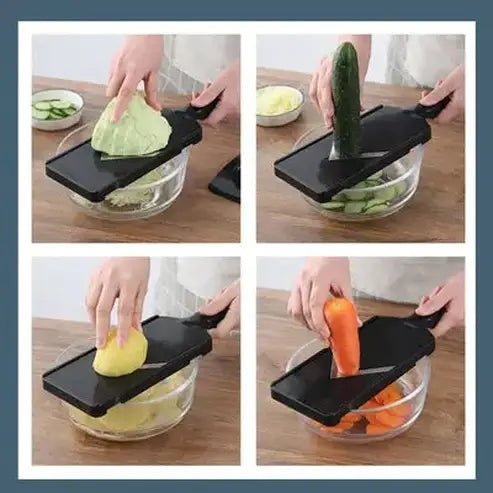 Stainless Steel Vegetable Slicer: Effortless Salad Prep