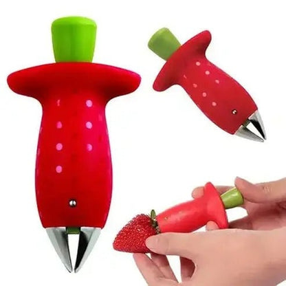 Strawberry Huller and Fruit Leaf Remover Gadget