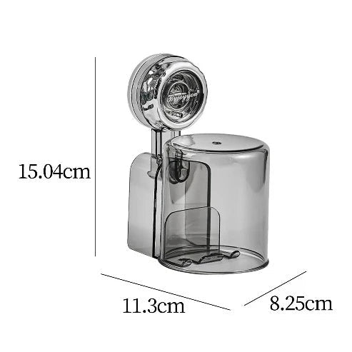 Suction Cup Toothbrush Holder: Nordic Design, Bathroom Organizer