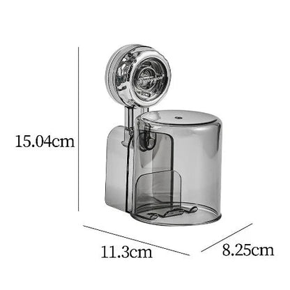 Suction Cup Toothbrush Holder: Nordic Design, Bathroom Organizer