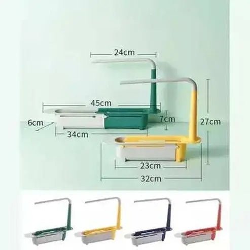 Telescopic Sink Rack Sponge Organizer