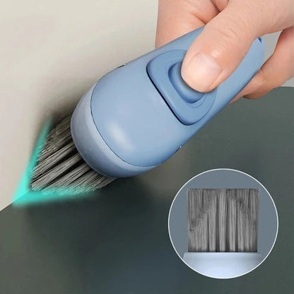 Tile Cleaning Brush With Soap Dispenser and Long Handle