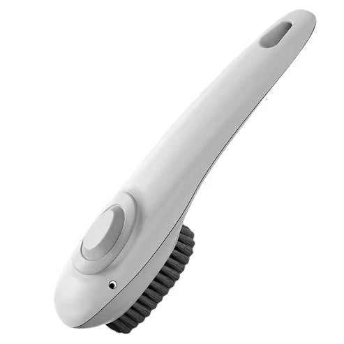 Tile Cleaning Brush With Soap Dispenser and Long Handle