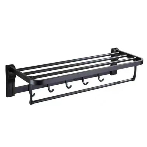 Towel Rack Shelf with Hooks