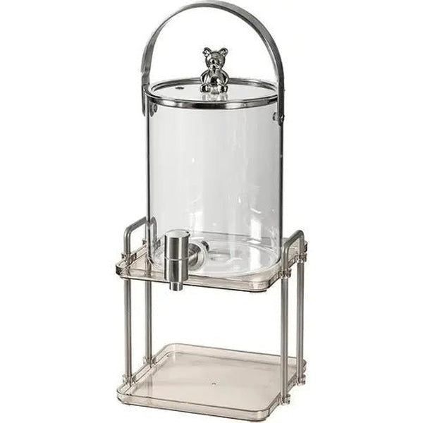 Transparent Beverage Dispenser with Lid for Home